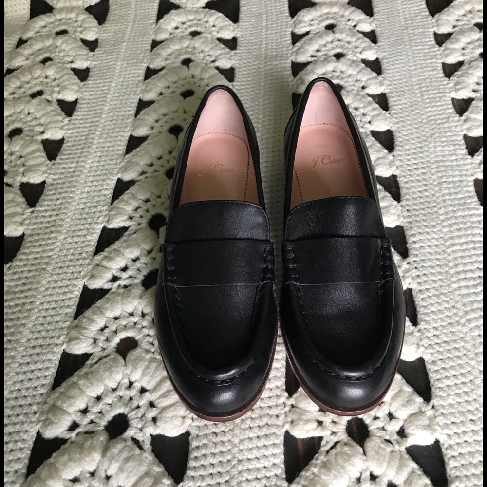 J. Crew Classic Tab Loafer Spazzolato Leather